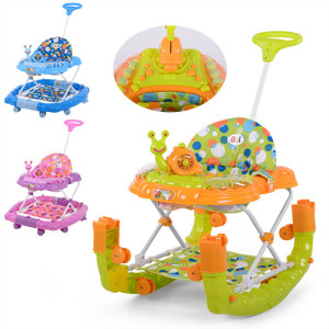 Ходунки детские Bambi  BL 6221 SYT, с качалкой, с родительской ручкой